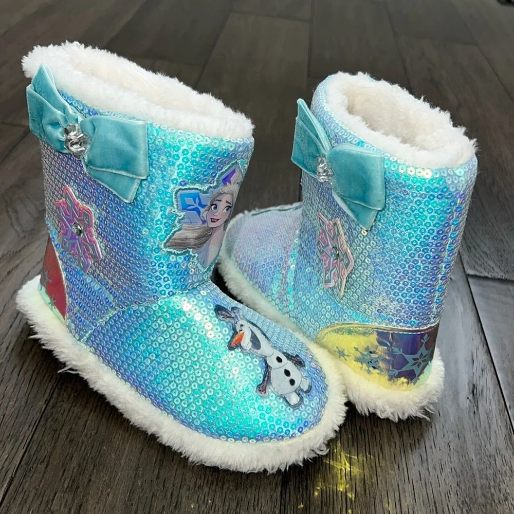 Frozen 2 sequenced slipper booties